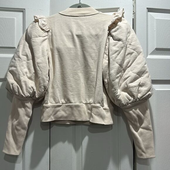 Sea New York Ivory Avant-Garde Sweatshirt, Size XS - Picture 7 of 8